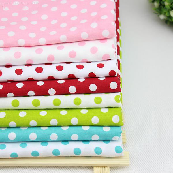 8 pcs Cotton Fabric (16" x 20") Dots Collection