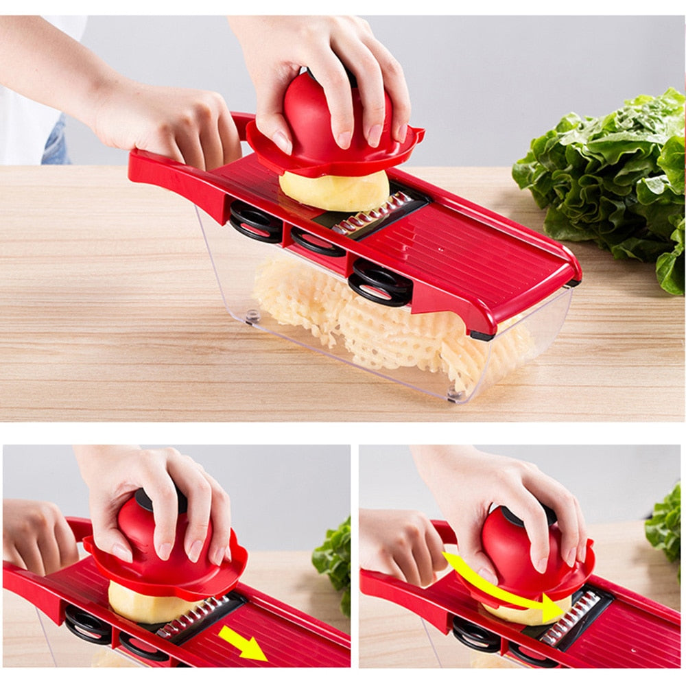 10pcs/set Manual Potato Slicer Vegetable Fruit Cutter – QuiltsSupply