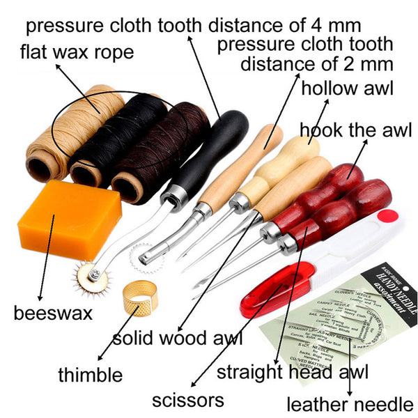 Leather Craft Hand Stitching Sewing Tool Set
