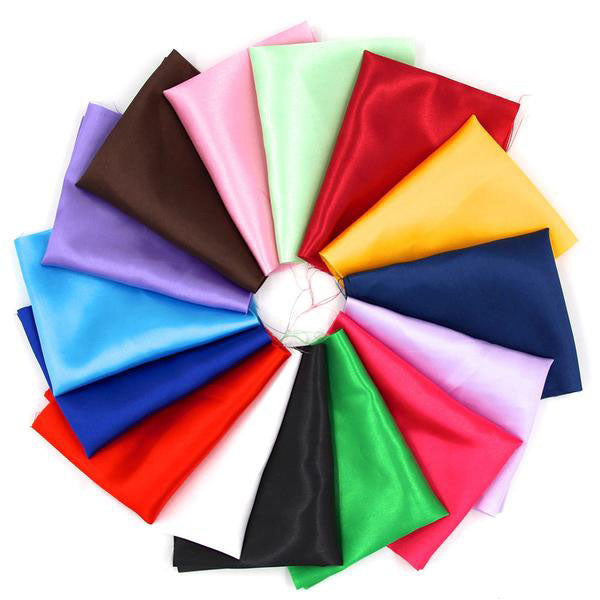 15pcs Fabric Bundle (10" x 8") Silky Satin 15 solid color