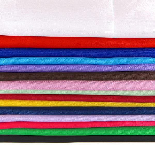 15pcs Fabric Bundle (10" x 8") Silky Satin 15 solid color