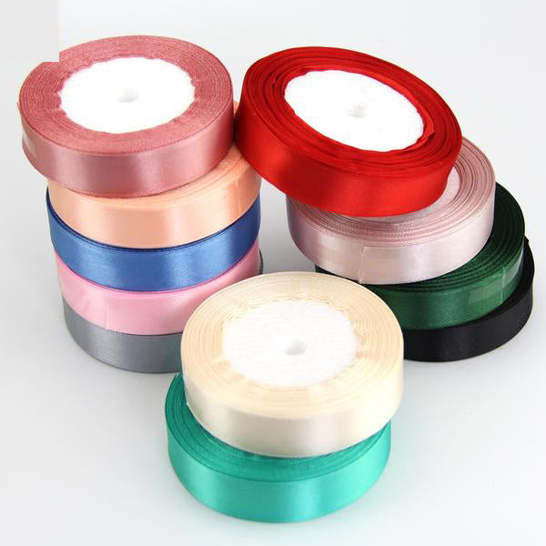 18 Colors Pretty Silk Satin Ribbon (0.6") 22 Meters