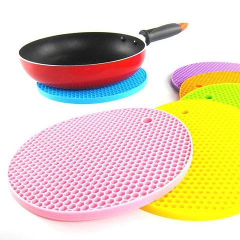 7inches Round Heat Resistant Silicone Mat