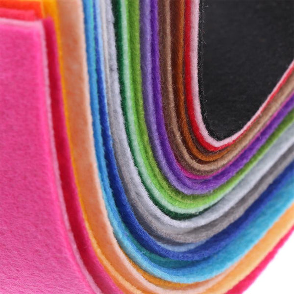 40 PCS Non-woven Felt Fabric Polyester Sleeve Soft Cloth