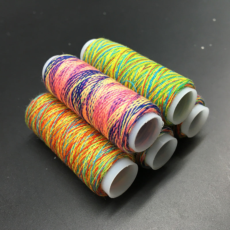 5 Pcs Rainbow Color Sewing Thread