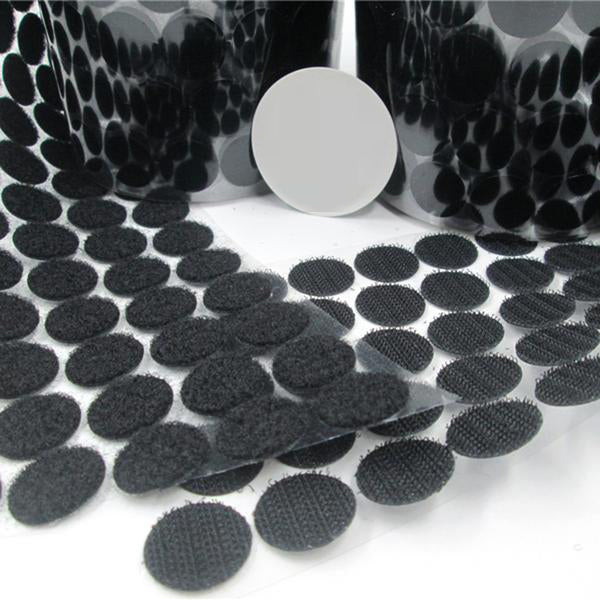 50Pairs Black/White Magic Nylon Sticker Double Sided Adhesive Hooks