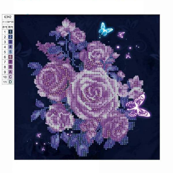5D Diamond Embroidery Rose Butterfly