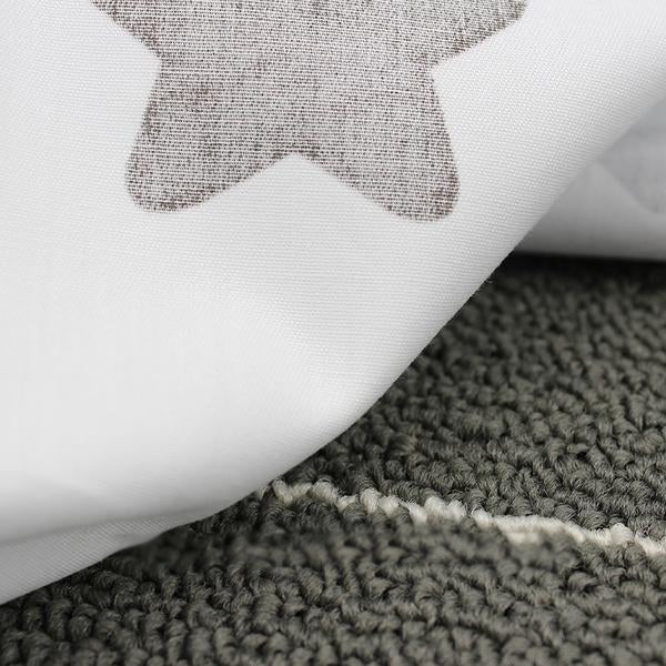 5pcs Printed Cotton Fabric ("16 x 20") Blue Stars Raindrops Series