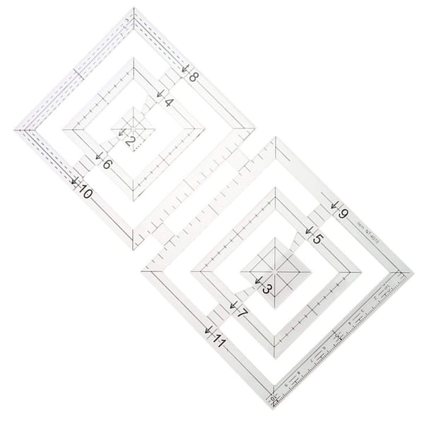 Double Square Scale Patchwork Ruler