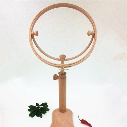 9 Inch Standing Quilting Frame embroidery Wooden Hoop