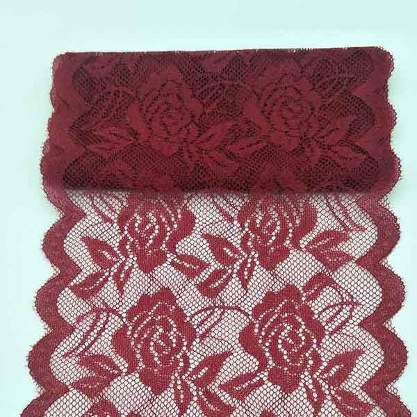 2 Yard African Lace Fabric Rose Flower Pattern