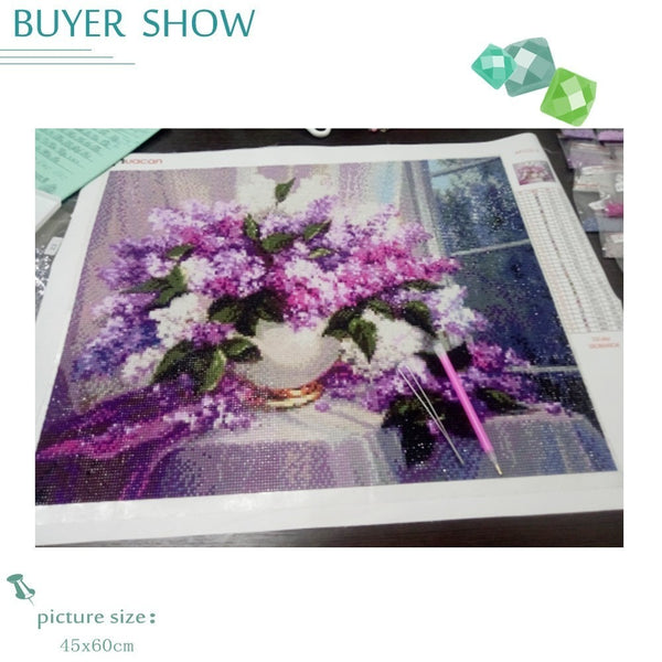 Diamond Painting Lavender Flowers