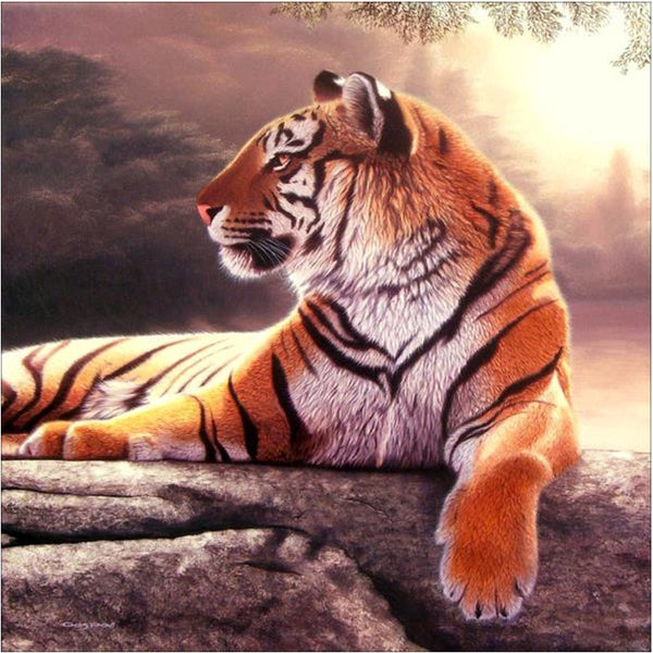 Tiger Picture 5D Wall Diamond Embroidered