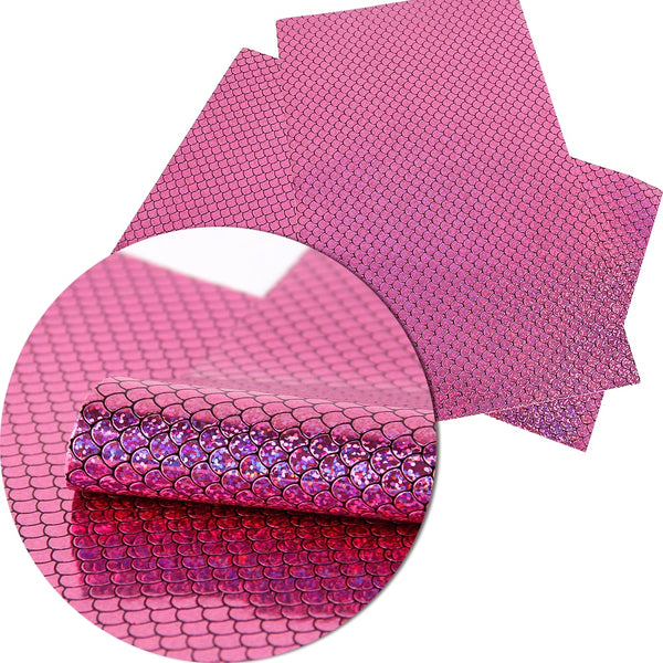 Synthetic Fabric 8"x13" Fish Scales Leather