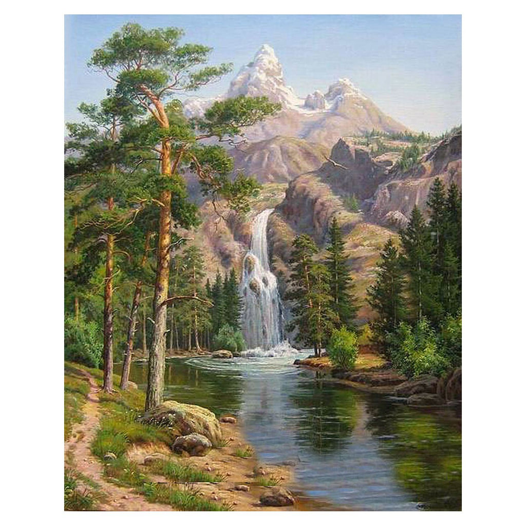 Oil Painting by Numbers Kits -Stone Pines Landscape