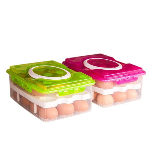 24 Grid Egg Box Food Container