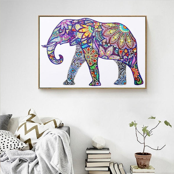 Diamond Mosaic Special Shaped Diamond Painting Elephant