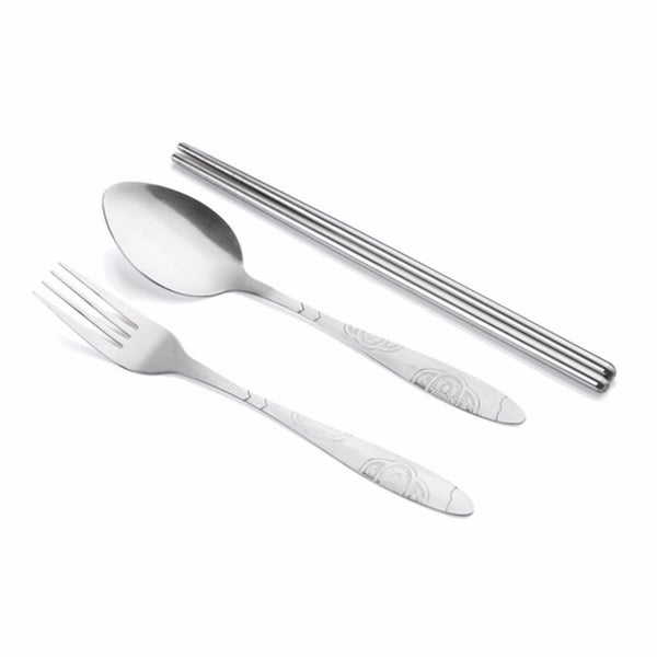 3Pcs Stainless Steel Cutlery Set