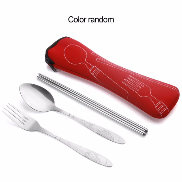 3Pcs Stainless Steel Cutlery Set