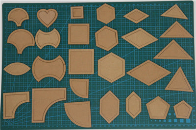 54 Piece Acrylic Quilting Templates