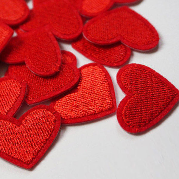 10pcs Love Red Heart Patch