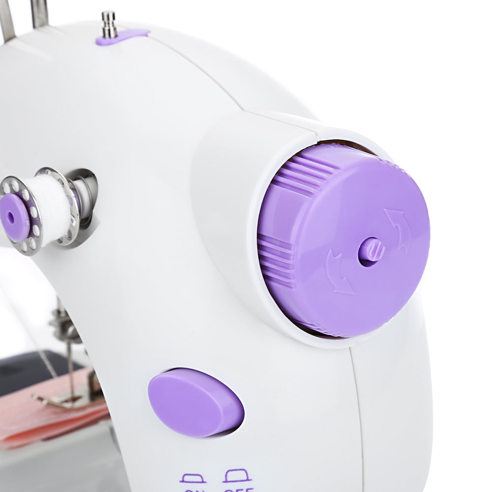 1pc White Handheld Portable Mini Electric Sewing Machine