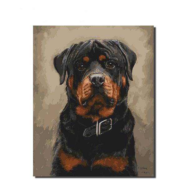 Hound Painting By Numbers Modern Home Wall Art Dog