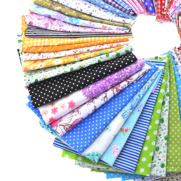 30 pcs Cotton Fabric Patchwork Bundle Multi-Color 4"X4"
