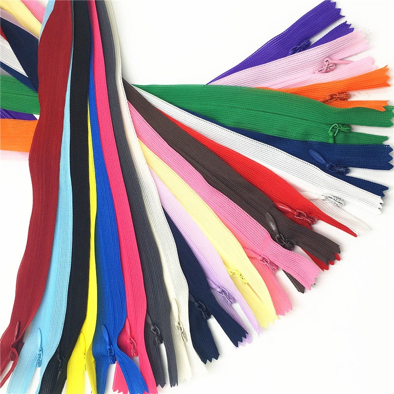 20pcs Zippers Colored Concealed Zipper 16" inches
