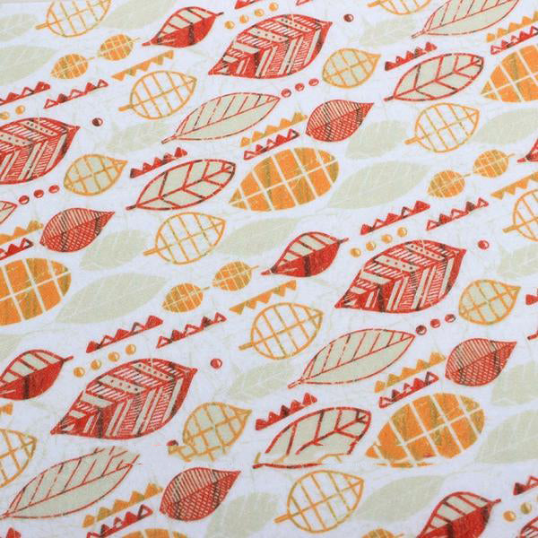 5 Pcs Non-Woven Fabric (12" x 8") Autumn Leaf Collection