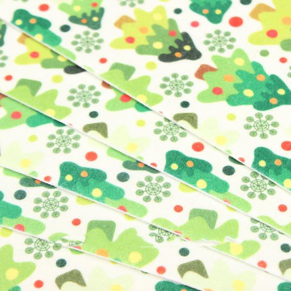 5 Pcs Non-Woven Fabric (12" x 8") Christmas Tree Collection