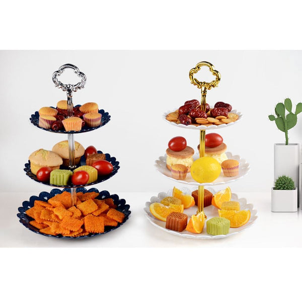 Three-layer Fruit Plate Cake Stand