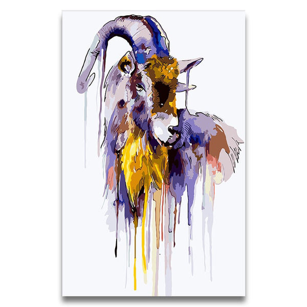 Painting by Numbers Watercolor Animals Parrot Picture
