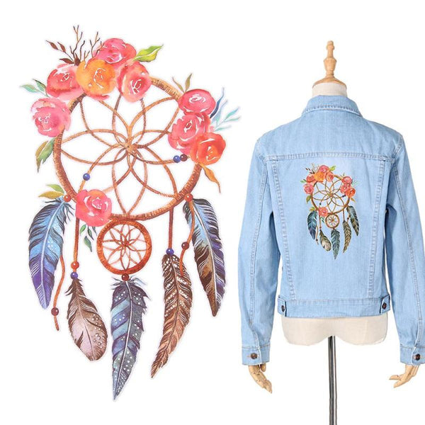 3D Rose Dreamcatcher Iron-on Patches
