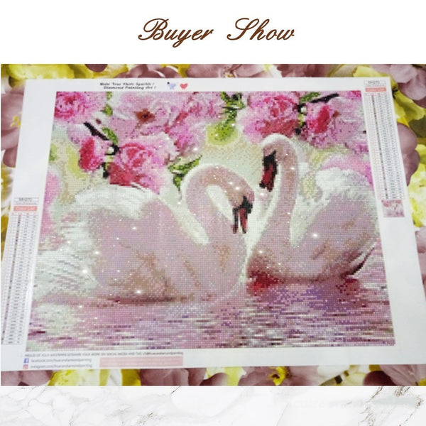 5D Diamond Painting Embroidery Swan Crystal