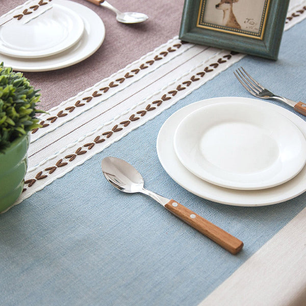 Modern Decorative Table Cloth Tassel Lace Rectangle