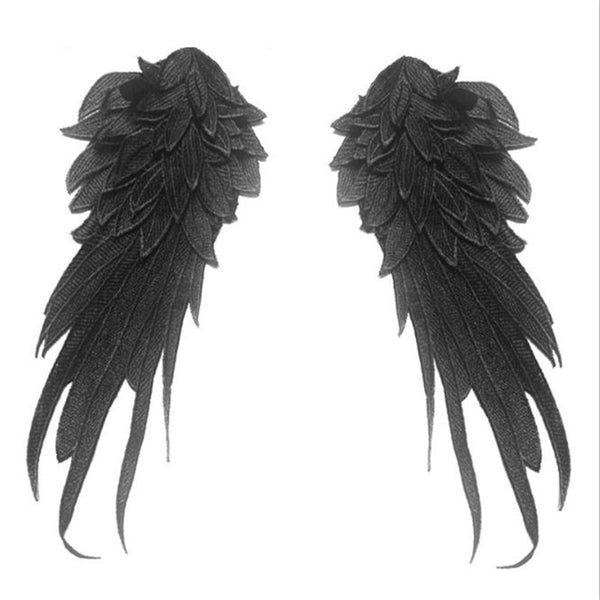 1 Pair Stylish Embroidered Angel Wings Fabric Patch