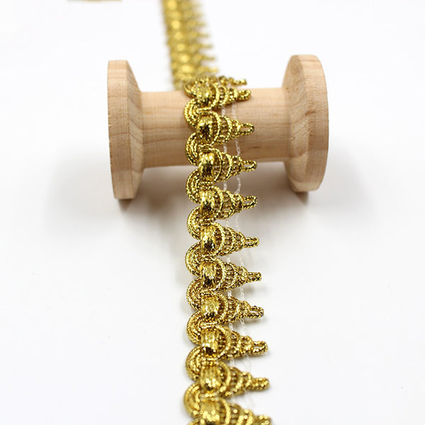 10 yards Crochet Gold Lace Ribbon