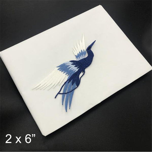 Bird Iron on Adhesiver Phoenix Embroidery Lace
