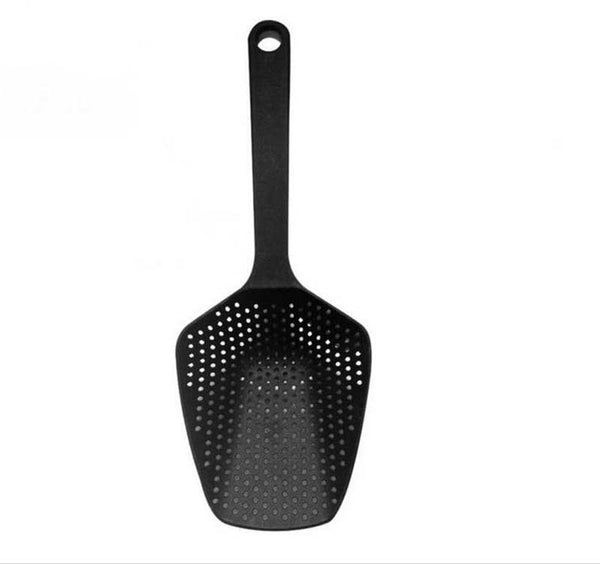 Black Cooking Vegetable Shovel Colander Spoon