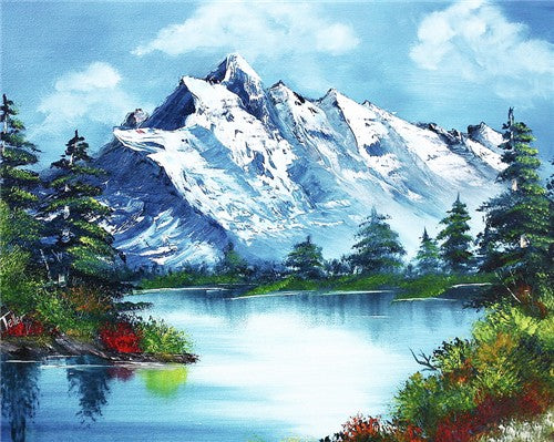 5D Diamont Painting River and Mountain