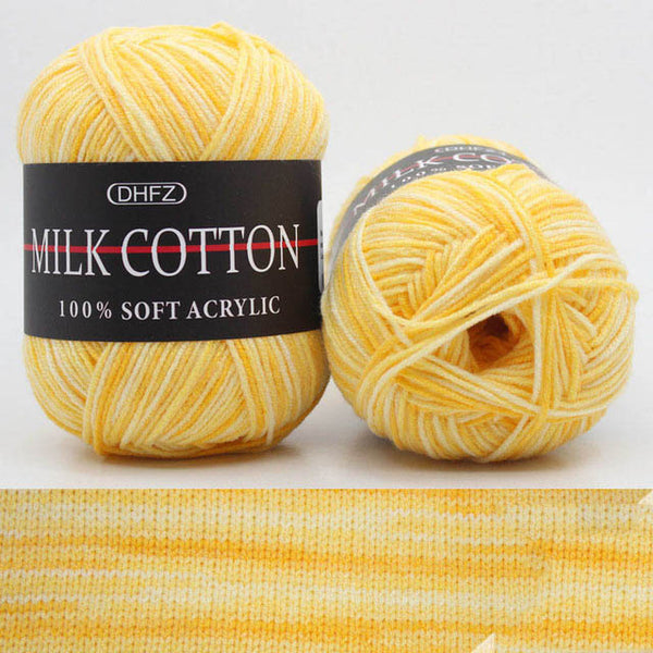 23Colors 50g Double Knitting Crochet Milk Soft Baby Cotton Wool Yarn