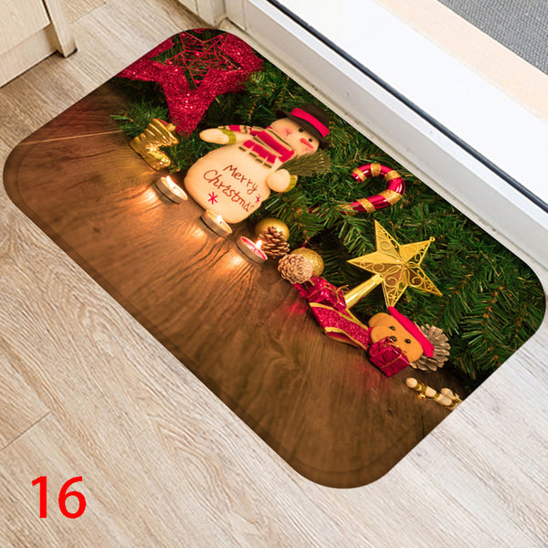 24" x 16" Christmas Door Mat Carpet Room Anti Slip