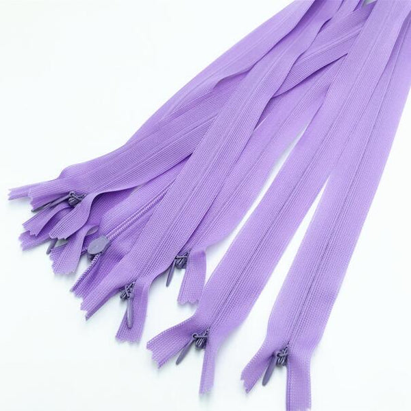 20pcs Zippers Colored Concealed Zipper 16" inches