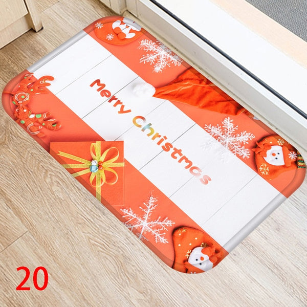 24" x 16" Christmas Door Mat Carpet Room Anti Slip