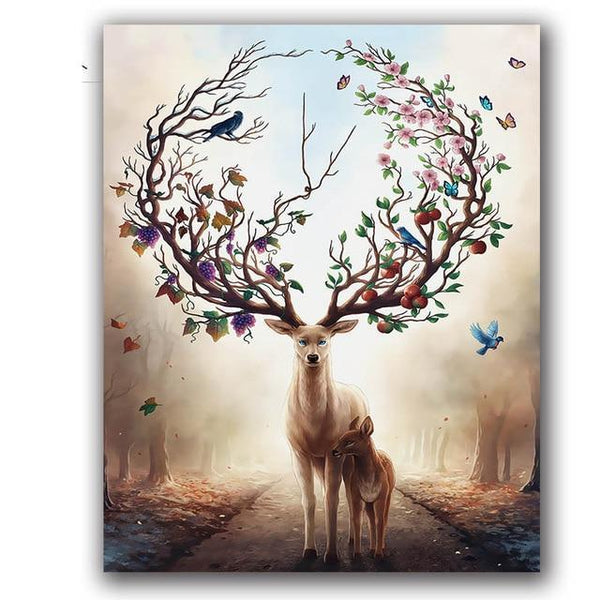 Paint by Numbers Forest Deer
