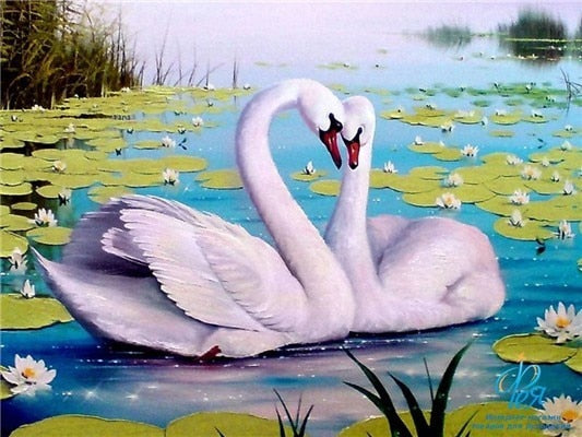 5D Diamond Painting Embroidery Swan Crystal