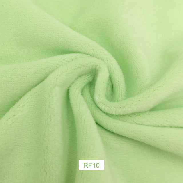 1 piece Polyester Plush Fabric (18" x 20") 30 Colors