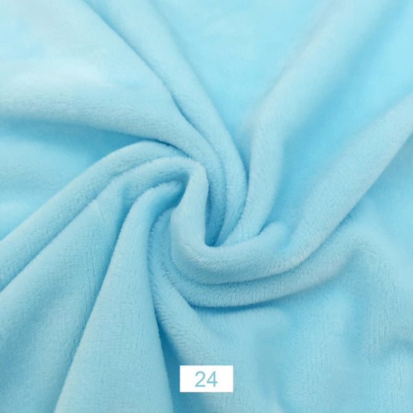1 piece Polyester Plush Fabric (18" x 20") 30 Colors