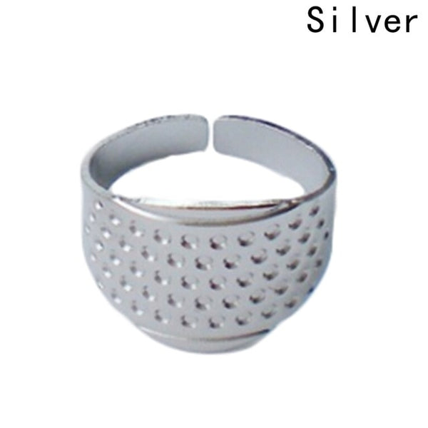 1PCS Silver Ring Thimble Finger Protector